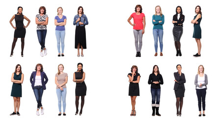 Fototapeta premium Beautiful group of women