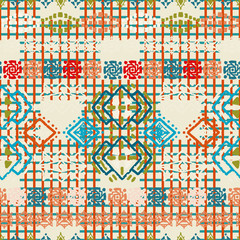 Abstract ethnic seamless pattern