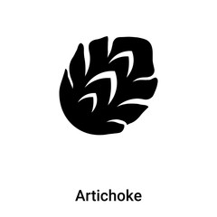 Artichoke icon vector isolated on white background, logo concept of Artichoke sign on transparent background, black filled symbol