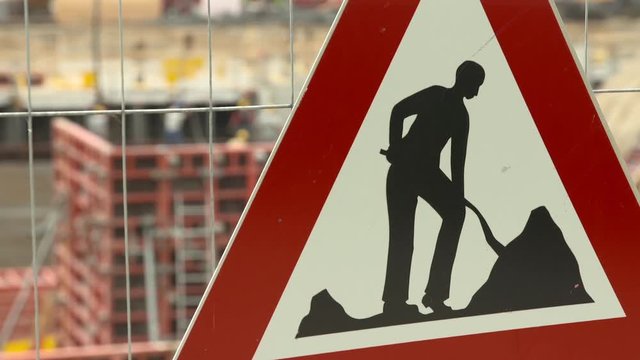 Baustelle Schild