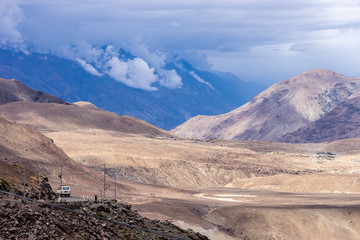 Mountain near North Pullu, Khardung La Pass Highest road of The World