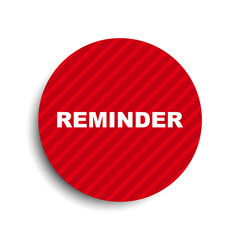 red circle banner element reminder