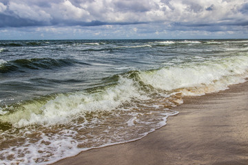 Sea landscape. View of the Baltic sea.