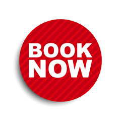 red circle banner element book now