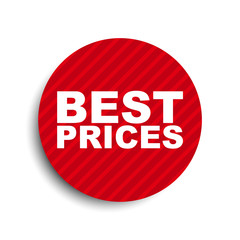 red circle banner element best prices