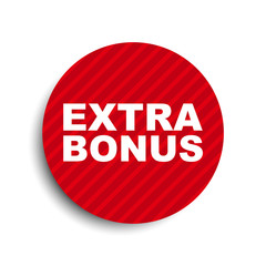 red circle banner element extra bonus