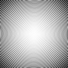High density spiral. Halfotne effect. Vector black and white illustration.
