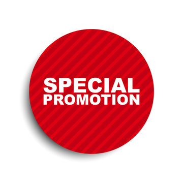 red circle banner element special promotion