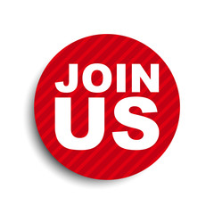 red circle banner element join us