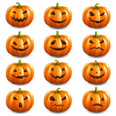 Pumpkin Set Isolated