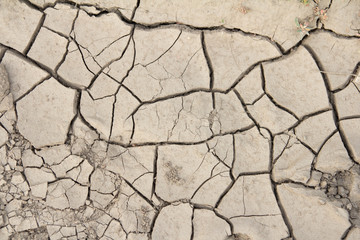 dry cracked soil