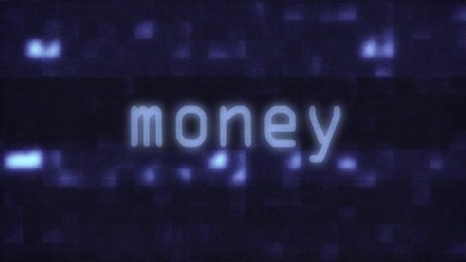 money word text typing writing on old glitch computer lcd led tube tv screen display background blinking animation New quality universal vintage motion dynamic animated retro colorful joyful video - Powered by Adobe