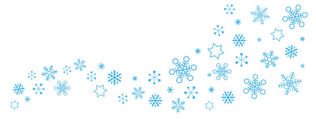 Snowflakes Ice Crystal Border