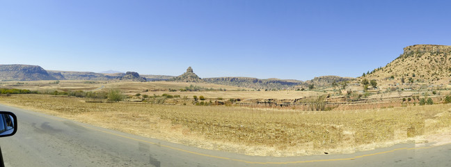 The landscape of Lesotho - Maseru