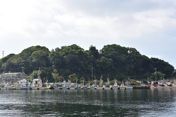 Fototapeta na wymiar 日本の兵庫県たつの市の漁港