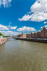 Warehouse district of Hamburg (Speicherstadt), Germany.