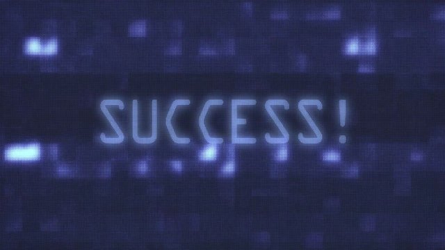 success words text typing writing on old glitch computer lcd led tube tv screen display background blinking animation New quality universal vintage motion dynamic animated retro colorful joyful video