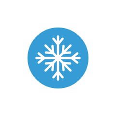 Snowflake flat vector icon