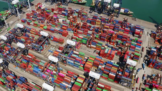 Hong Kong container port terminal