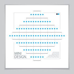 Abstract Modern Vector minimal template Flyer. Vector geometric pattern abstract background. Design template for booklet, greeting card, invitation and advertising.