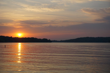 bright reflection from mighty sun