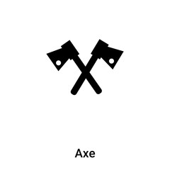 Axe icon vector isolated on white background, logo concept of Axe sign on transparent background, black filled symbol