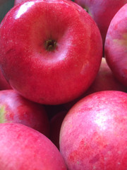 Red juicy apples