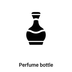 Perfume bottle icon  vector isolated on white background, logo concept of Perfume bottle  sign on transparent background, black filled symbol