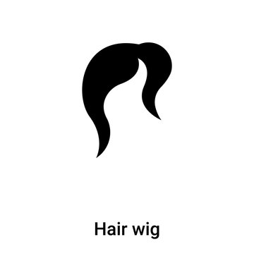 Logo Concept Of Hair Wig Sign On Transparent Background