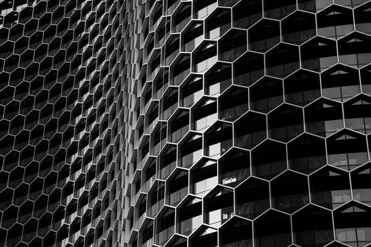 Abstract Modern Architecture Background. Texture, Pattern, Geometry