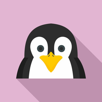Penguin icon. Flat illustration of penguin vector icon for web design