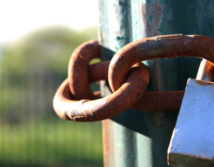 Rusty Chain and Lock