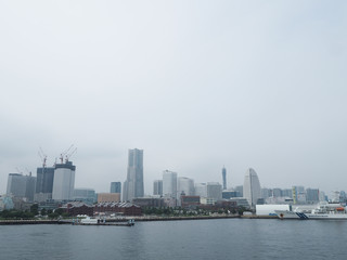Naklejka premium Krajobraz miejski Yokohama Minatomirai