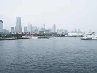 Fototapeta premium 都市風景 横浜 みなとみらい