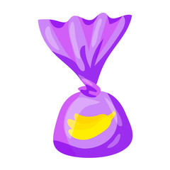 Banana truffle icon. Cartoon of banana truffle vector icon for web design isolated on white background