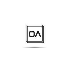Initial Letter OA Logo Template Design
