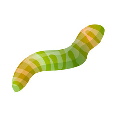 Jelly worm icon. Cartoon of jelly worm vector icon for web design isolated on white background