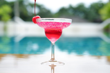 strawberry margarita cocktail
