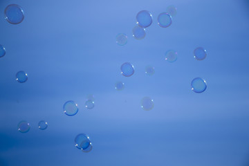 Bubbles in the blue sky.