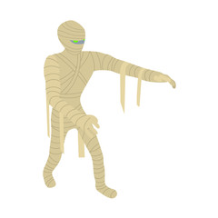 Mummy icon. Isometric of mummy vector icon for web design isolated on white background