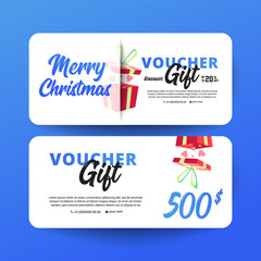Gift voucher  with clean and modern pattern