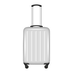 Luggage bag icon. Realistic illustration of luggage bag vector icon for web design isolated on white background
