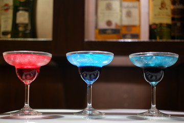 margarita cocktail on wood table