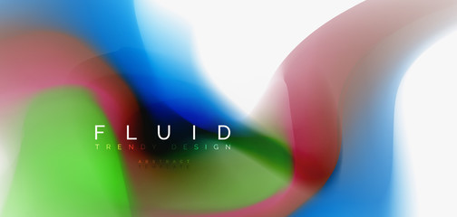Fluid flowing wave abstract background