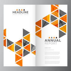 Annual business report colorful template