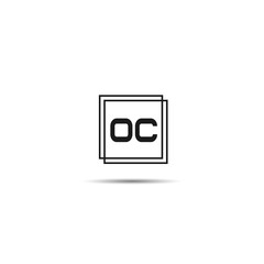 Initial Letter OC Logo Template Design