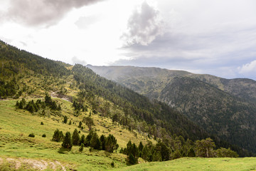 Landscape of Coll de la Botella, La Massana, Andorra