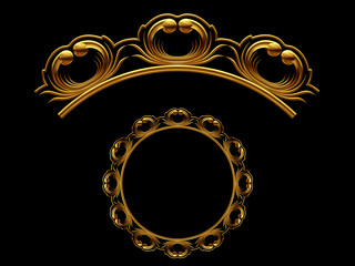 golden ornamental segment, ”bud