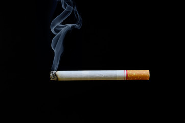 Cigarette on a dark background