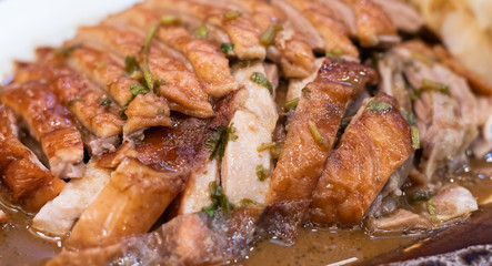 grilled chicken on plate